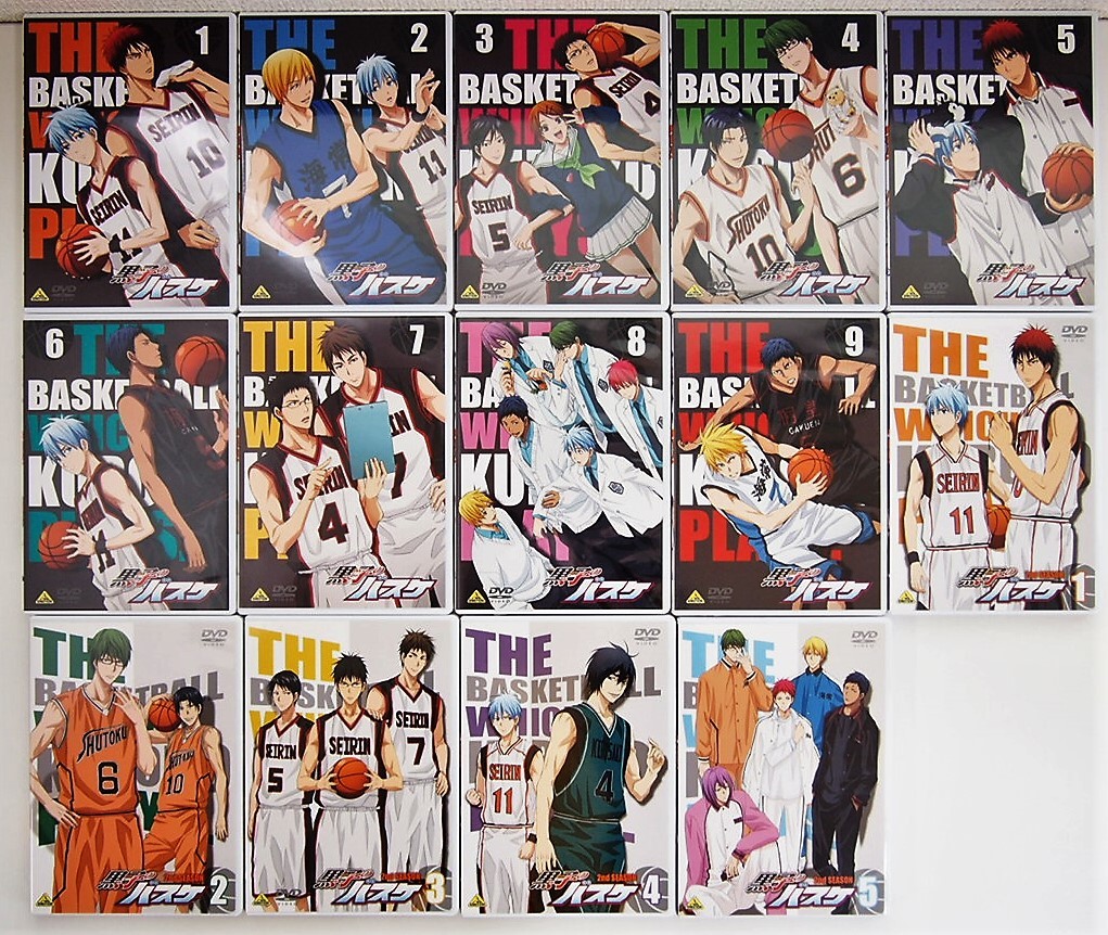 黒子のバスケ 1期 全9巻 ＋2期 1-5巻 DVDセット