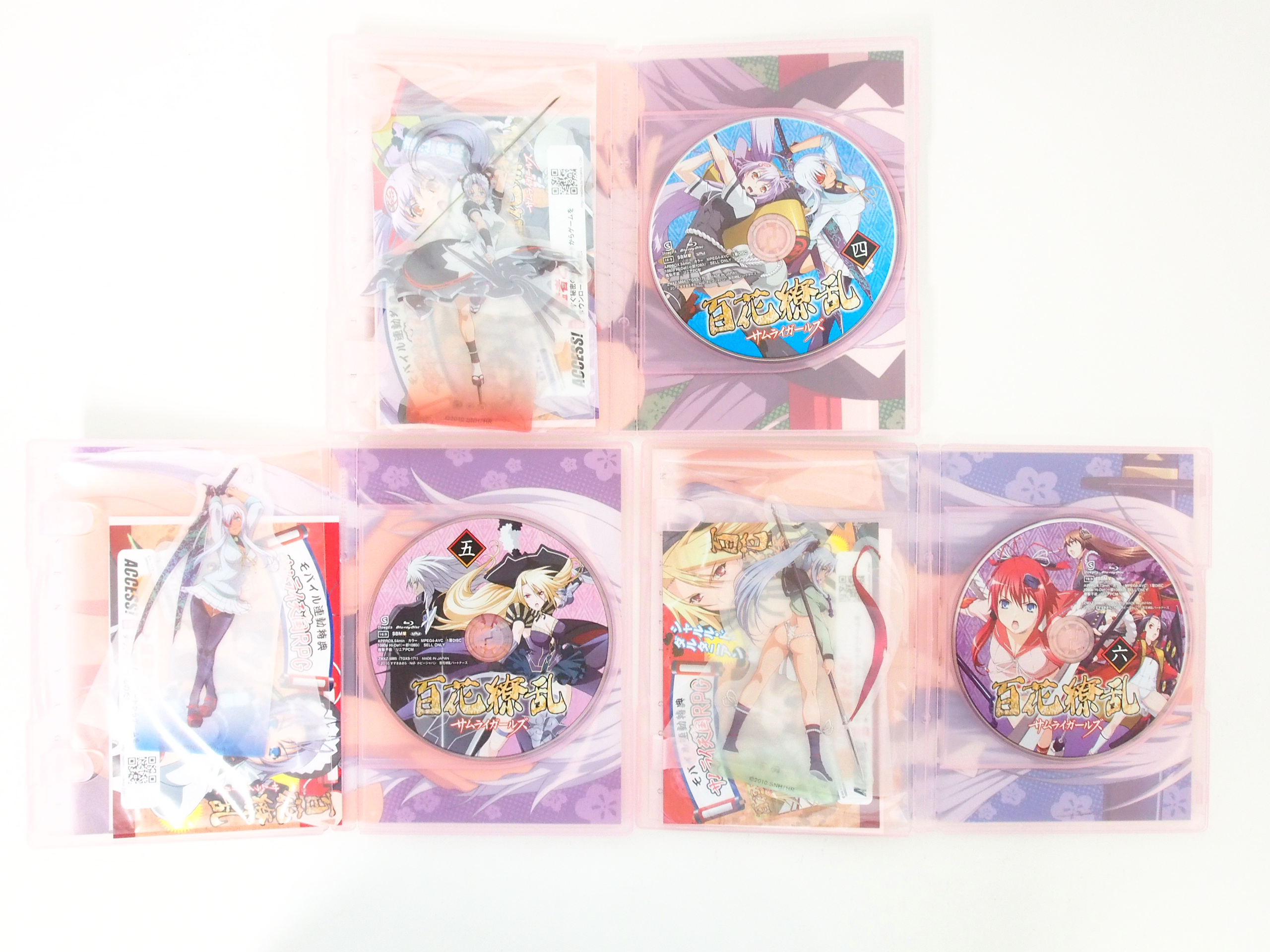 人気が高い 百花繚乱 サムライブライド 全６巻 レンタル版DVD