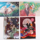 4枚セット 夏目友人帳 原画展 クリアファイル 原作絵