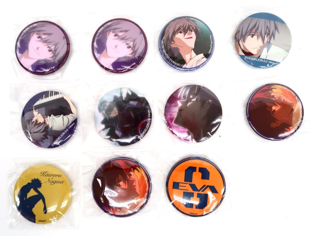 EVANGELION カヲルバッジコレクション 9種セット 高価買取！の表紙