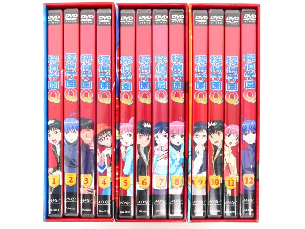 探偵学園Q DVD 全12巻セット（収納BOX・全巻ポストカード付き）の表紙