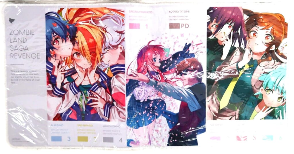 ゾンビランドサガ リベンジ ジャケットイラスト 万能ラバーマット MAPPA ONLINE SHOP全巻購入特典 高価買取！の表紙