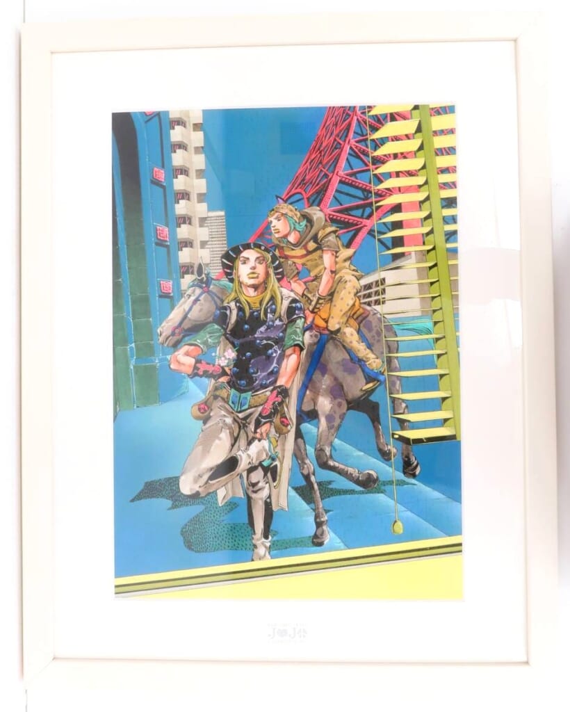 ジョジョの奇妙な冒険 額装複製原画「ジョニィ＆ジャイロ」ジョジョ展2012を買取しました！【高価買取】の表紙
