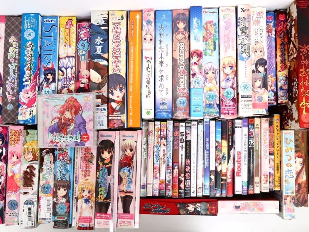 成人向けPCゲームの大量買取実績